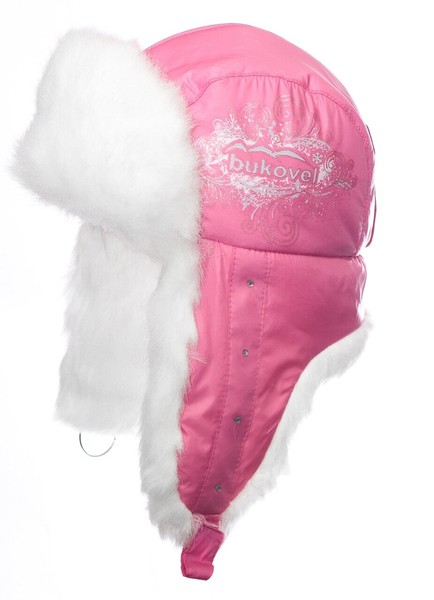 Зимова шапка-вушанка для дівчинки Ірен рожевий