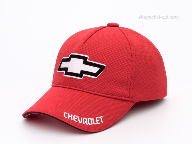 Дятяча бейсболка з автологотипом Chevrolet червона, лакоста розмір S