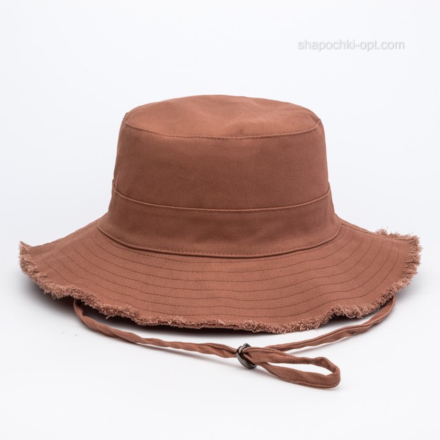 Шляпа коттоновая Зара коричневый