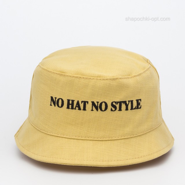 Панама No hat No style (льон) молочна