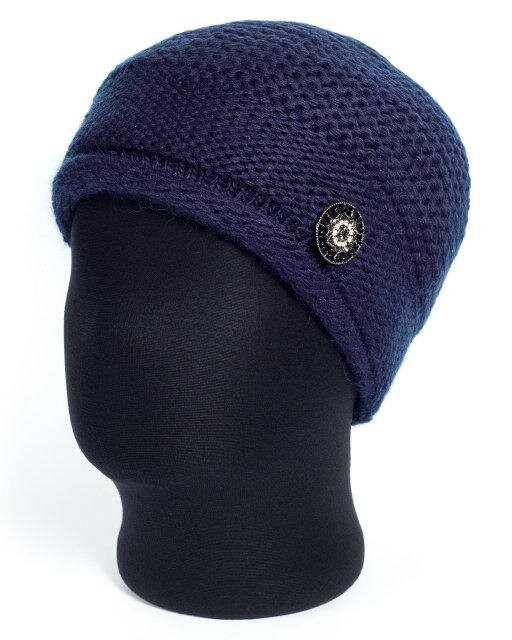 Елегантна жіноча шапочка "Вів'єн-2" синій