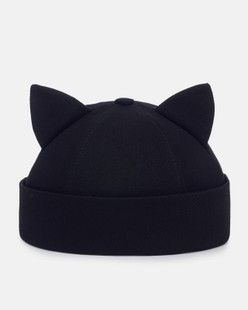 Докерка детская Китти из коттона черная