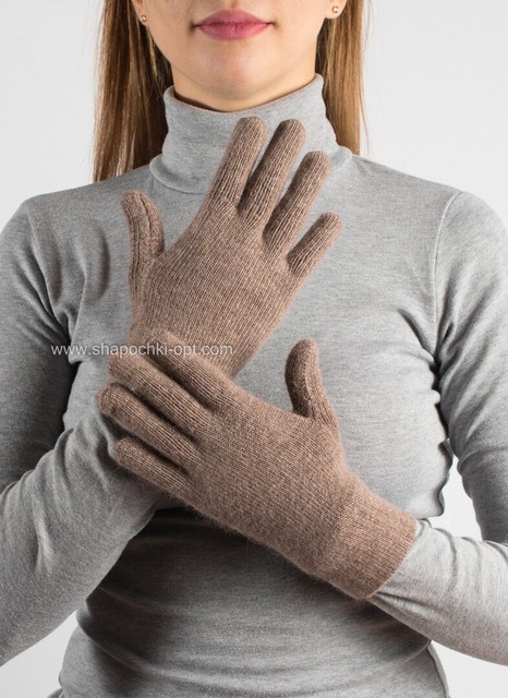 Жіночі теплі рукавички PR-3 сепія