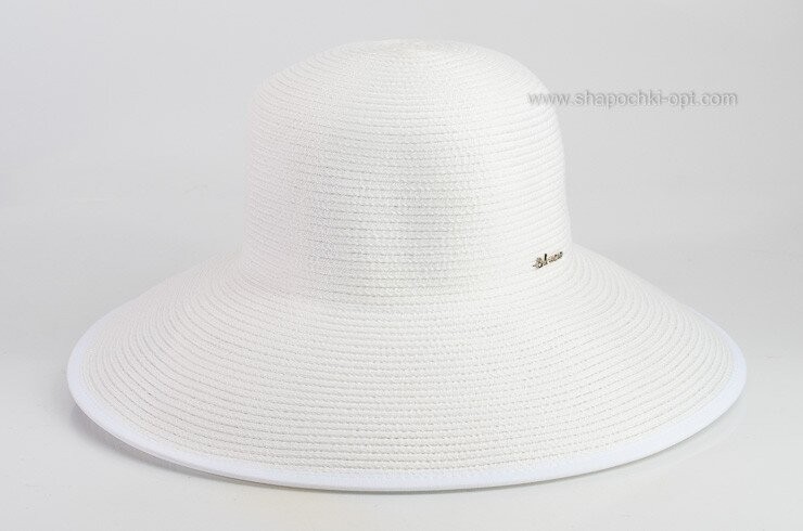 Біла жіноча шляпа Del Mare D 038А-02