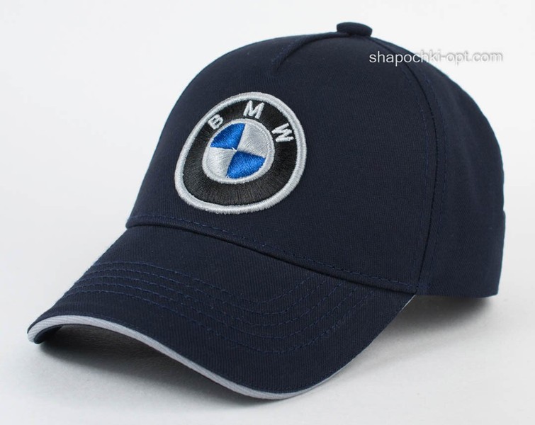 Бейсболка с логотипом темно-синяя BMW 03124-2