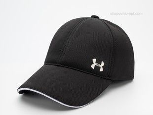 Дитяча бейсболка UA чорний/білий, лакоста шестиклинка S