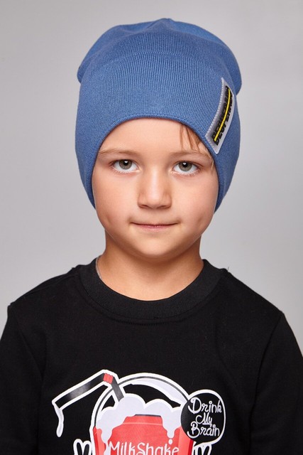 Вязаная шапочка для мальчика Larry Ch Flip Uni синяя