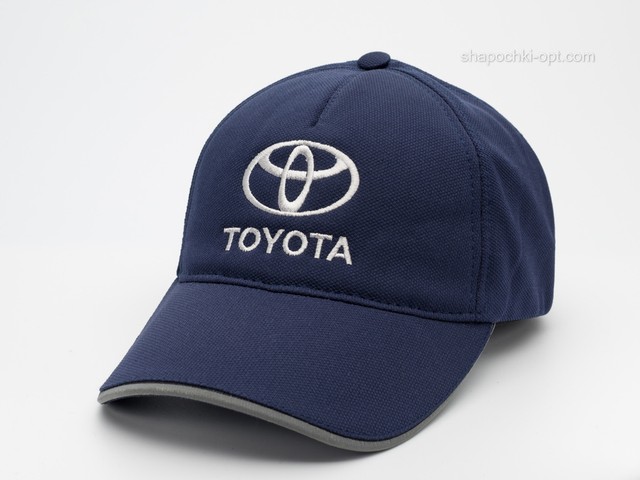 Бейсболка з вишивкою Toyota синя, СХ лакоста
