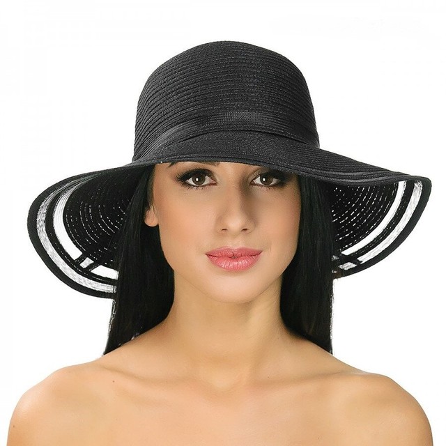Изысканные женские шляпы черного цвета D 043-01