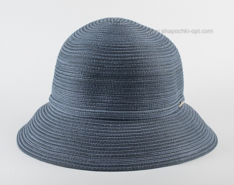 Літній міні-капелюшок кольору джинс D 041-12
