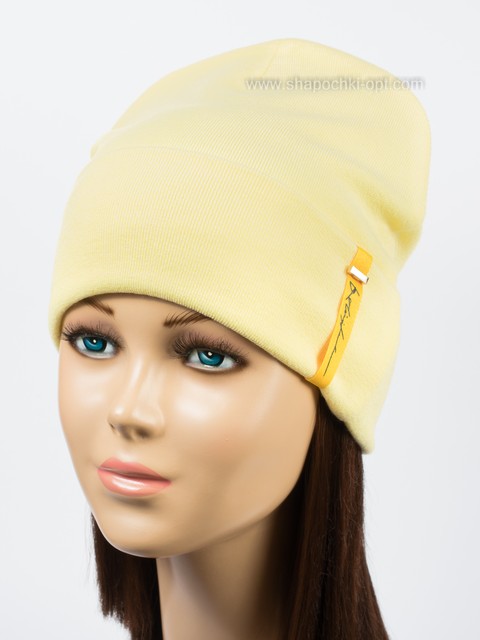 Трикотажна шапка Надира жовта