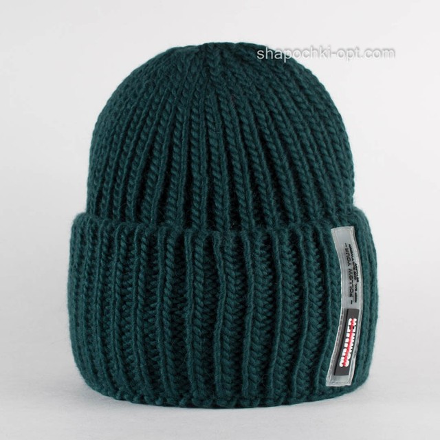 Стильна зимова шапка для дітей Bay Ch Uni темно-зелена