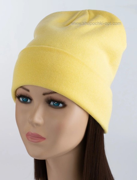 Удлиненная шапка Shady Flip Uni светло-желтая