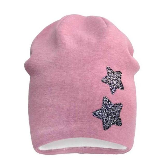 Рожева шапка Зірки для дівчаток