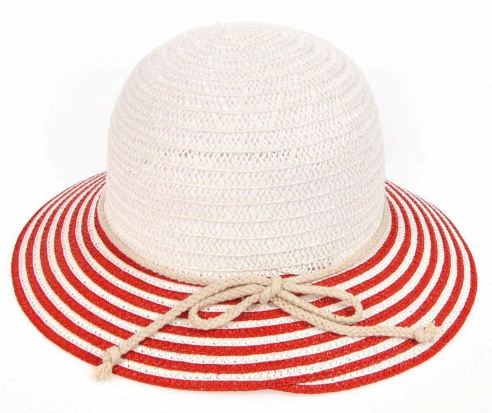 Шляпка SH 006-02.13 бело-красная