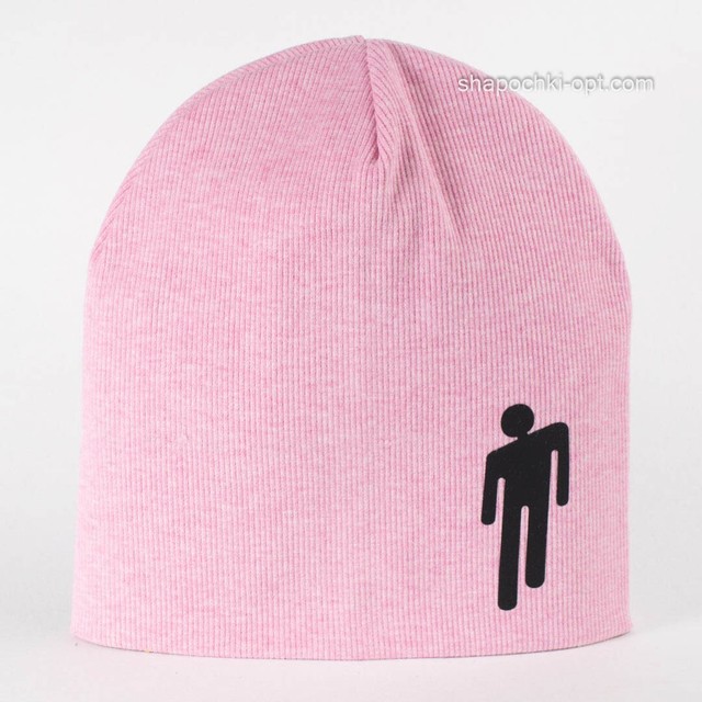 Демисезонная шапка для девочек Билли розовая 52-54
