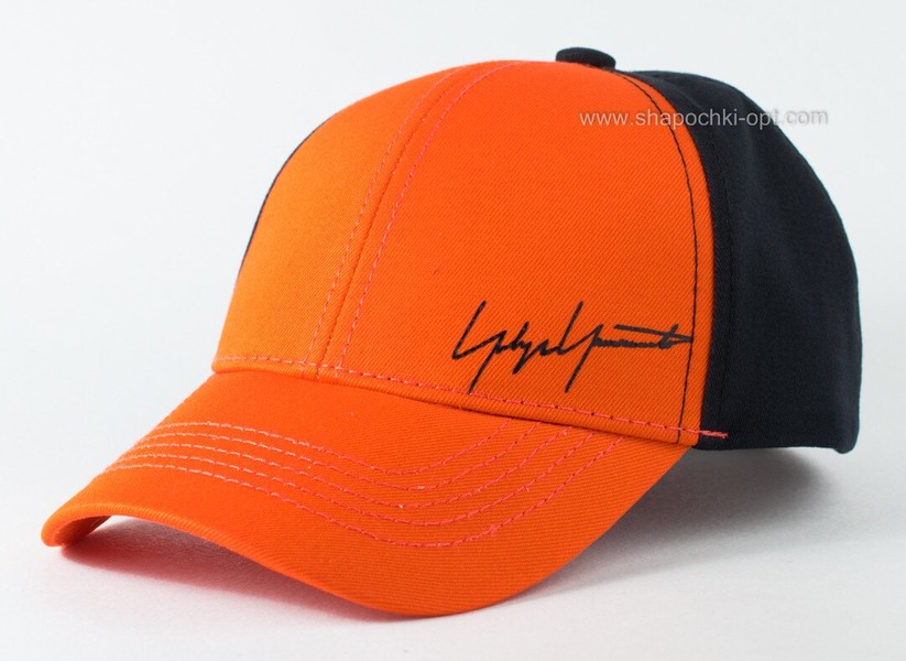 Стильна дитяча кепка Автограф помаранчевий + чорний 9202-2