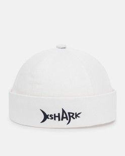 Докерка детская Shark из коттона белая