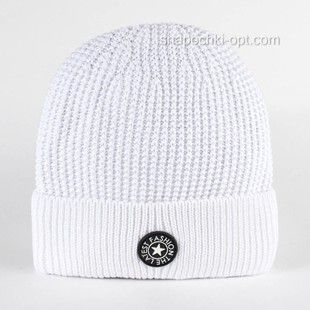 Біла в'язана шапка Robby CH Uni