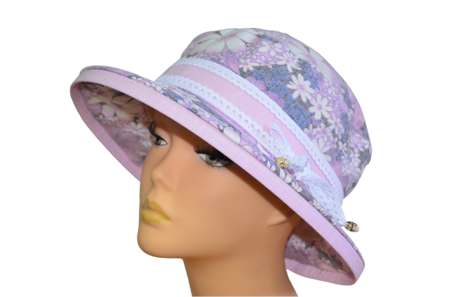 Летняя шляпа "Любава" фиолетовый. 33051