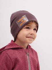 Трикотажная шапка для мальчика Ливорно коричневая