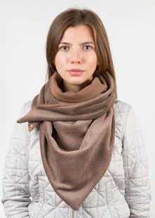 Косинка двостороння вельвет манчестер капучино/замша шоколад арт. 09001