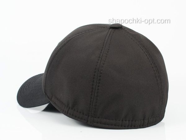 Бейсболка Paskat softshell на флисе с ушами и нашивкой черная