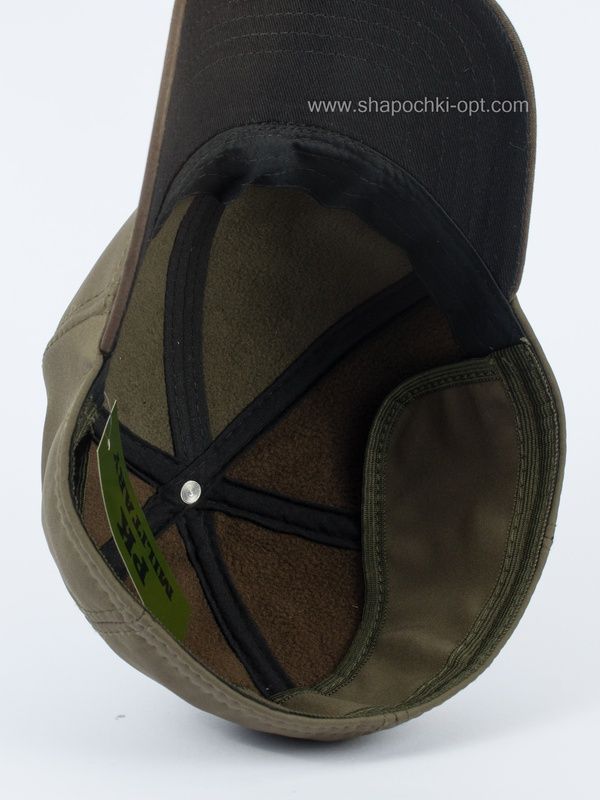 Бейсболка Paskat softshell на флисе с ушами и нашивкой черная