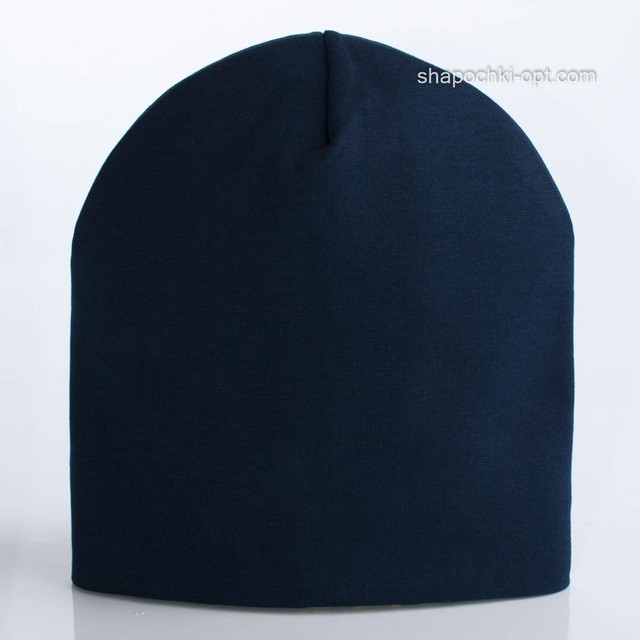 Темно-синяя шапка Кито рибана 52-54