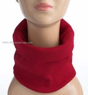Дитячий демісезонний хомут з ​​трикотажу (рубчик) Fashion Kids червоний