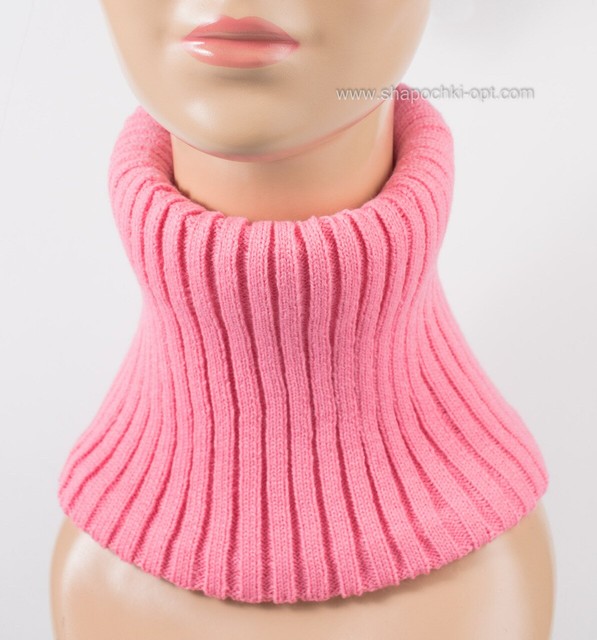 Зимовий шарф-хомут Вольт рожевий