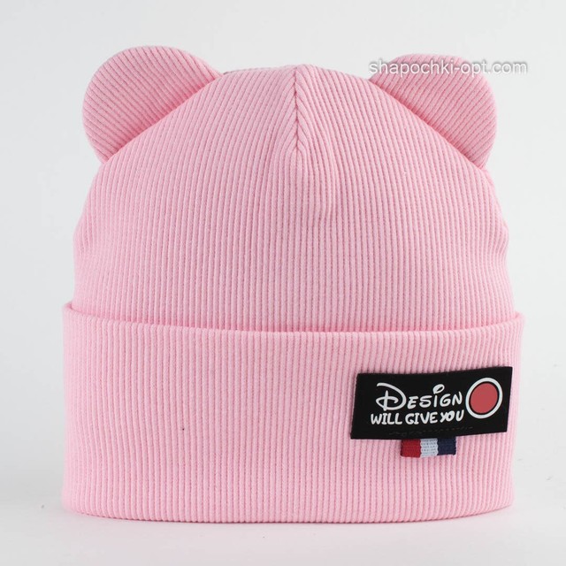 Демісезонна шапочка для дівчинки Дісней рожевого кольору