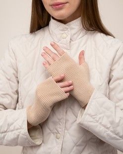 Митенки коттоновые М-43 бежевые