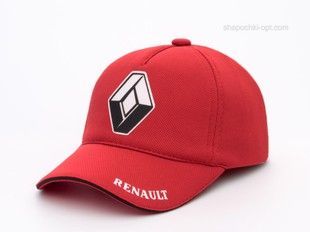 Бейсболка с автологотипом Renault красная, лакоста пятиклинка