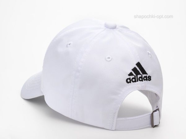 Бейсболка біла з маленькою чорною вишивкою Add арт. 100VLD