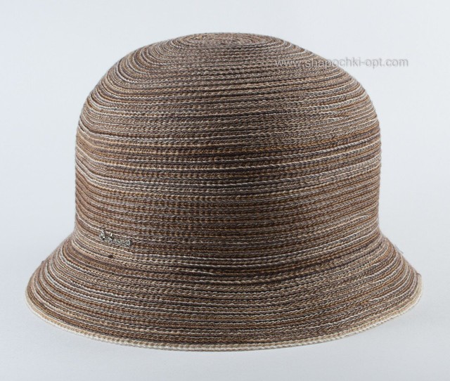 Маленька літня шляпка коричневого кольору D 105-32