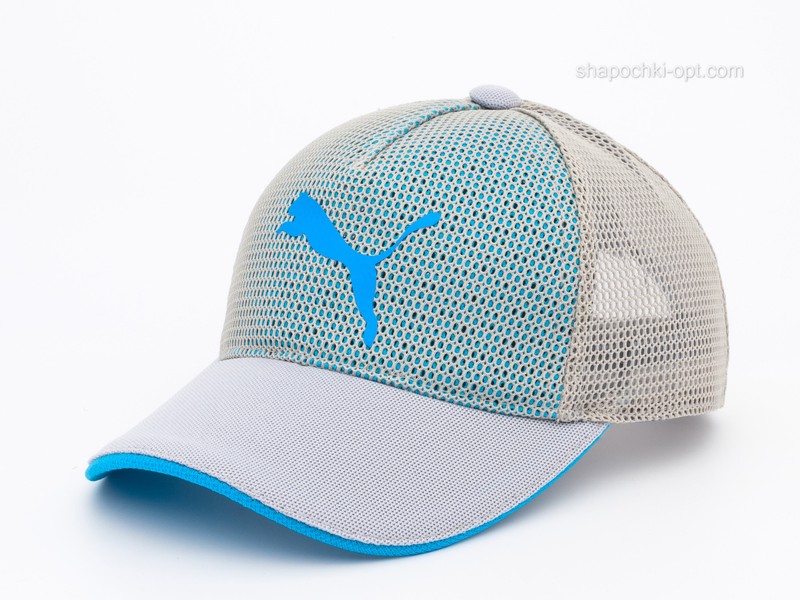 Бейсболка з логотипом Спорт світло-сірий/блакитний, сітка п'ятиклинка