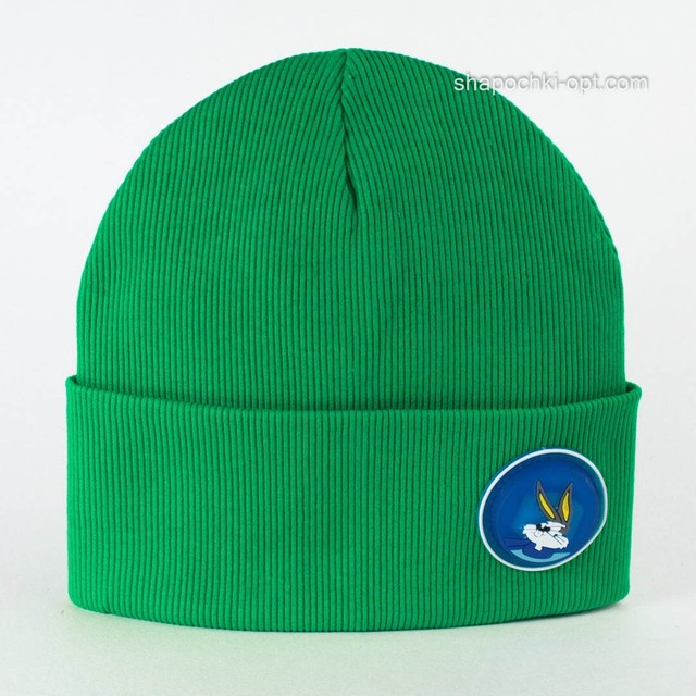 Детские шапки оптом Бакс Бани зеленого цвета
