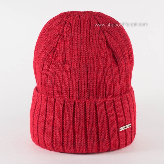 Удлиненная шапка с отворотом Dolly Ch Flip Uni красная