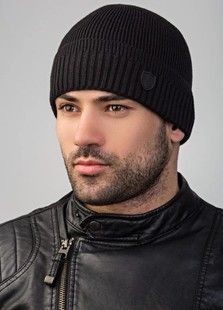 Шапка з відворотом Winner Flip без флісу чорний