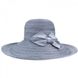 Женские шляпы цвета "голубой джинс" с бантом D 008-12