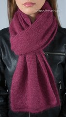 Оригинальный женский вязаный шарф с люрексом S-37 цвет кардинал