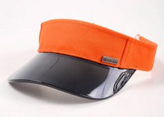 Козырек на голову силиконовый апельсиновый/черный 03505