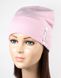 Трикотажна жіноча шапочка Надіра світло-рожева