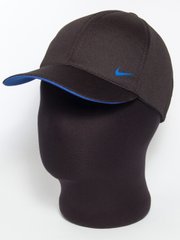 Черная бейсболка с ярко-синим подкозырьком и эмблемой "Nike" лакоста шестиклинка