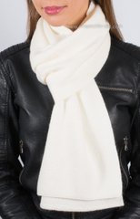 Красивый женский белый шарф с люрексом S-1