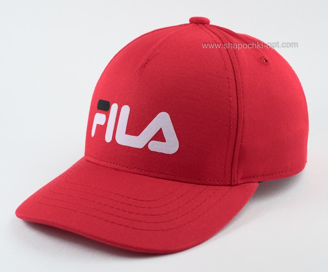 Червона бейсболка лого Fila