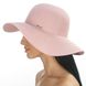 Літня жіноча шляпа з середнім полем кольору пудра D 039-23
