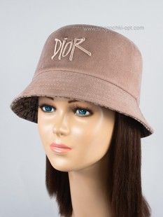 Панама Paskat замш + вишивка D беж