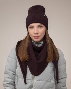 Комплект Alaya (шапка, бактус) лісова ягода
